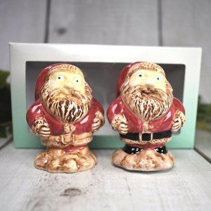 Harmony Ball Pot Bellys Santa Salt and Pepper Shakers - Christmas Table Decor